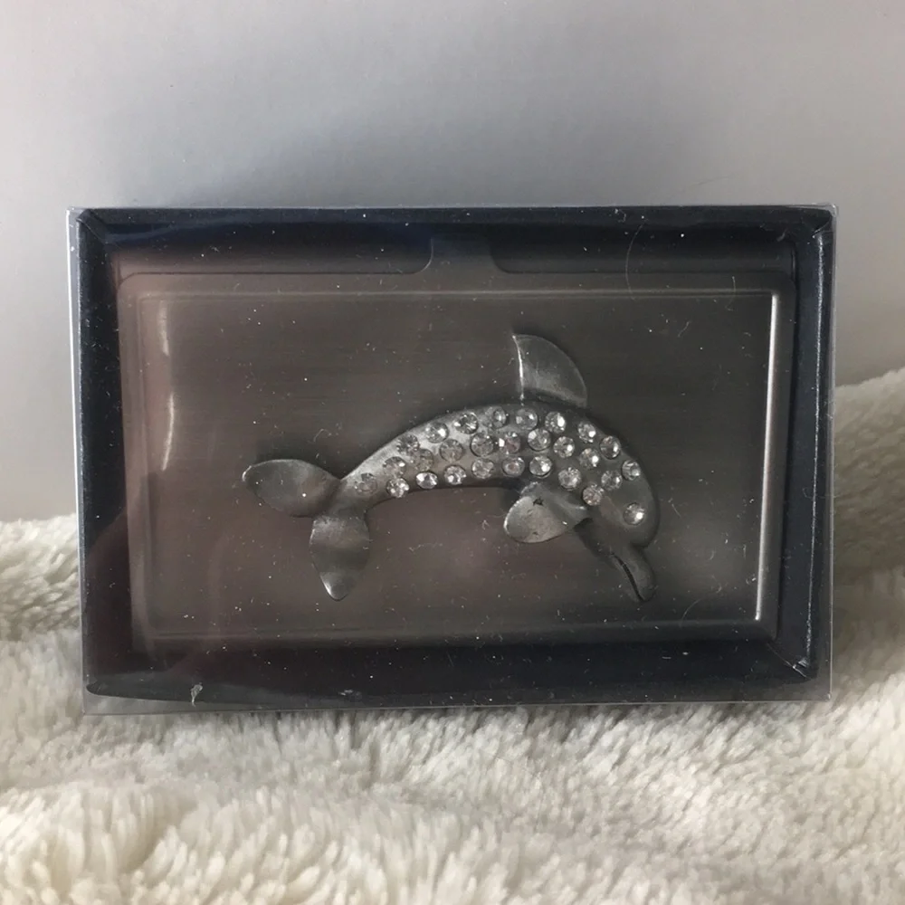 Nip All For Giving Dolphin Business Card Carrying Case
